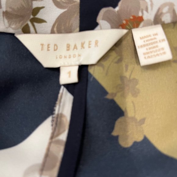 Ted Baker Cream Taupe Blouse - Picture 5 of 5